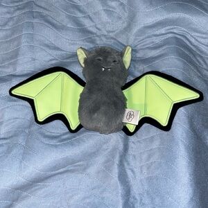 SLUMBERKINS Halloween Baby Gray Bat with Glow-the-Dark Wings 6”x14”